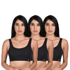 Sports Bra for Women – Gym Long Sports Bra 3 Combo | Premium Comfort Fit Elastic Running Bra